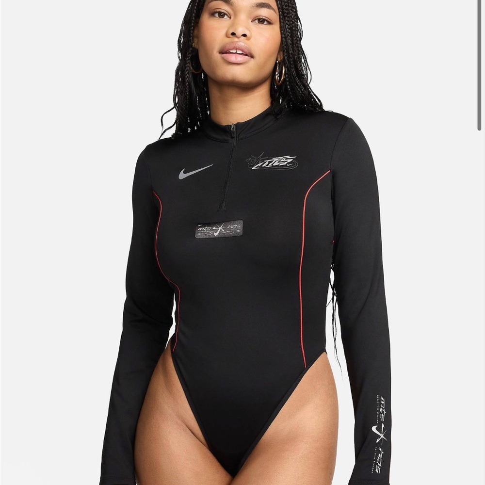 Nike Megan Thee Stallion long sleeve bodysuit in black